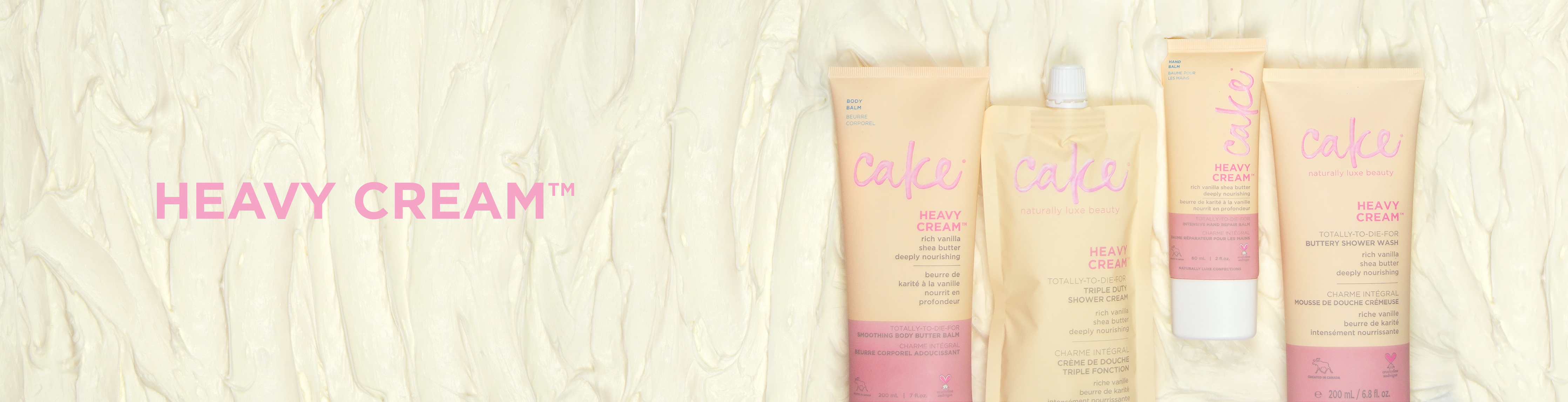 Cake Heavy Cream Collection | Scrub, Lotions, Hand Cream