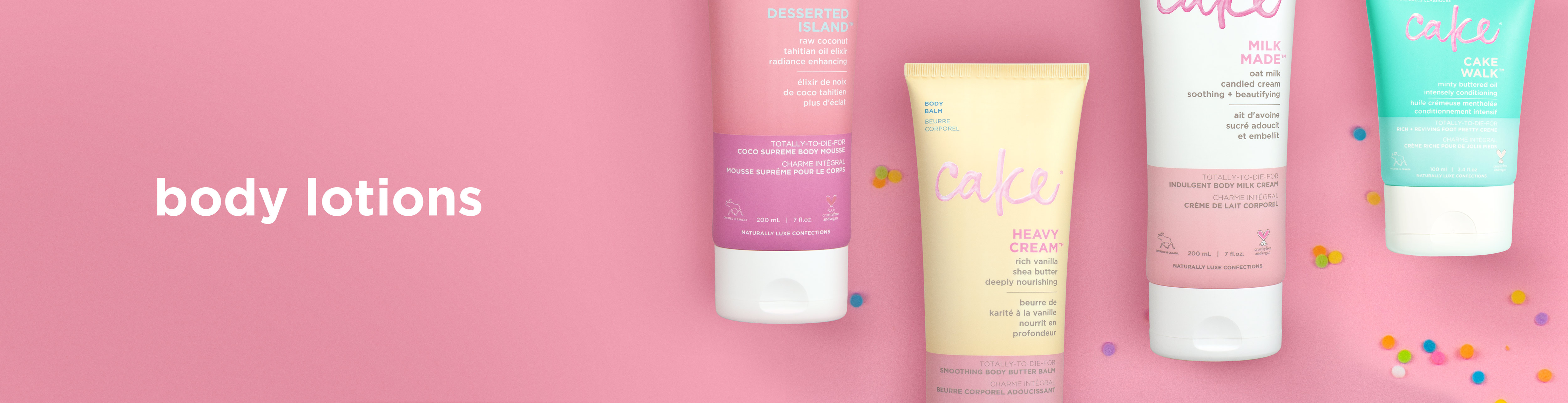 Cake Body Lotions