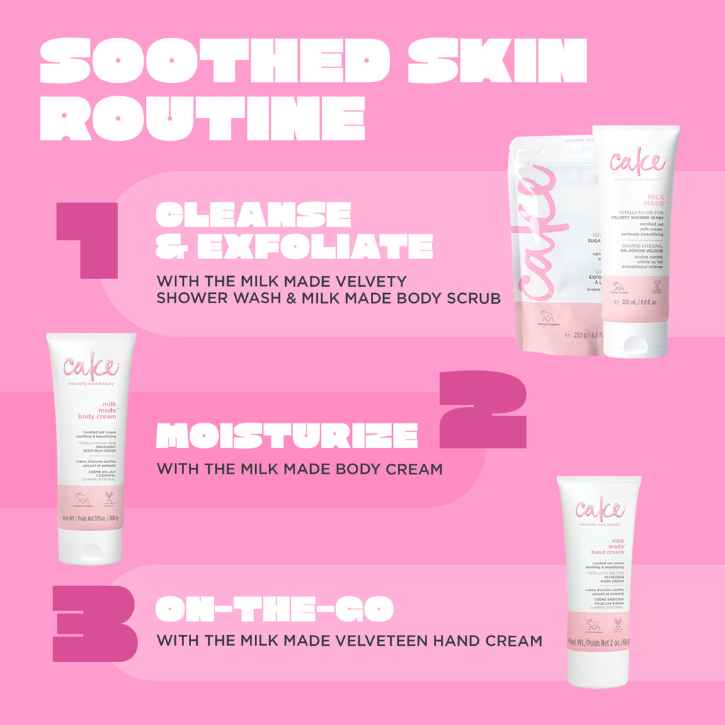 Cake Milk Made Body Butter | Hydrate Dry Skin | Oat Milk